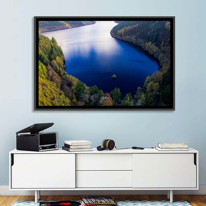 Lake Vyrnwy Aerial View Wall Art