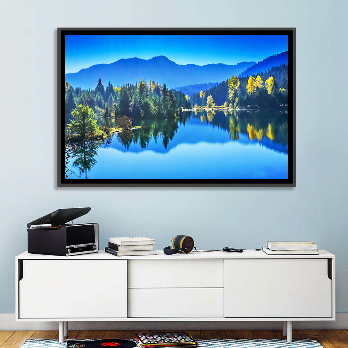 Gold Lake Reflection Wall Art