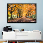 Maple Lane in Autumn Wall Art