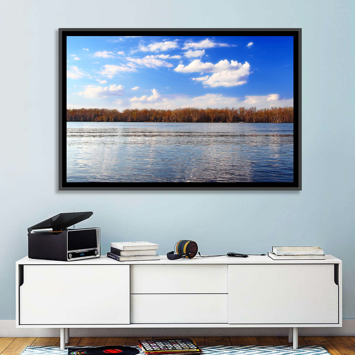 Andalusia Slough Autumn River Wall Art