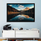 Lago Antorno Golden Hour Reflection Wall Art