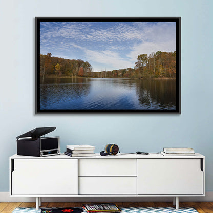 Seneca Lake Autumn Reflection Wall Art