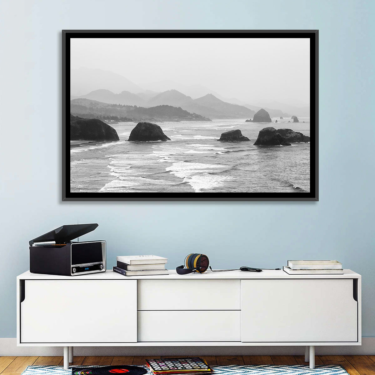 Haystack Rock, Cannon Beach Wall Art in a room, landscape