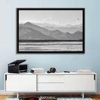 Skadar Lake Monochrome Landscape Wall Art