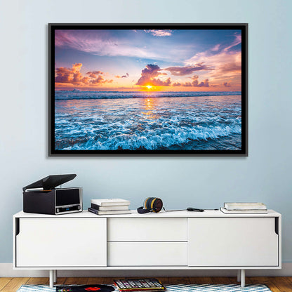 Sunburst Ocean Wave Wall Art