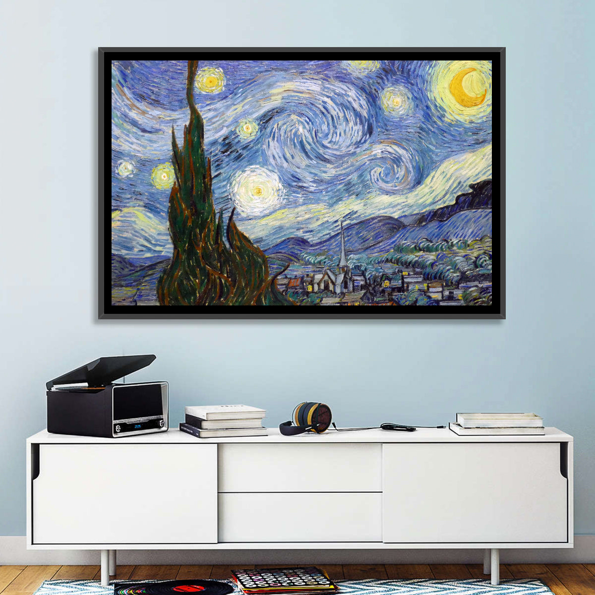 Starry Night Over Saint-rémy Wall Art