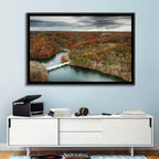 Seneca Lake Aerial View Wall Art