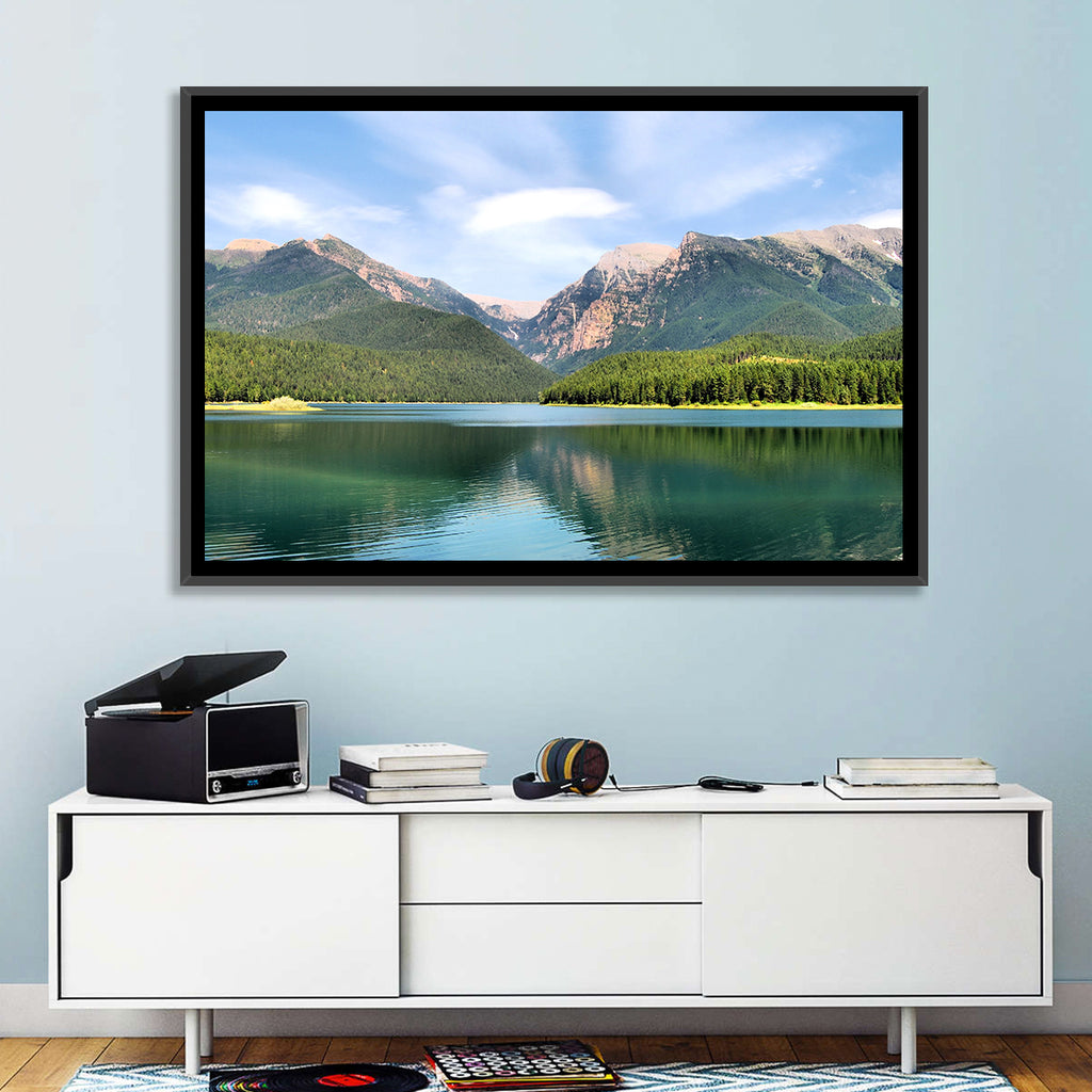 Mission Mountain Lake Reflection Wall Art