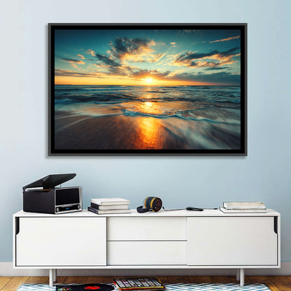 Cloudscape Over Beach Wall Art