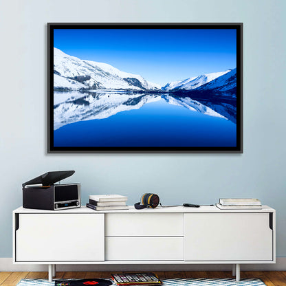 Tal Y Llyn Winter Reflection Wall Art