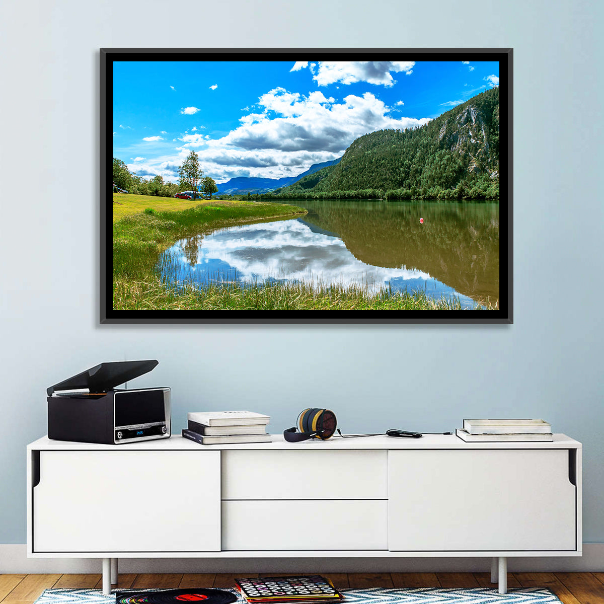 Lake Mjosa Reflection Wall Art
