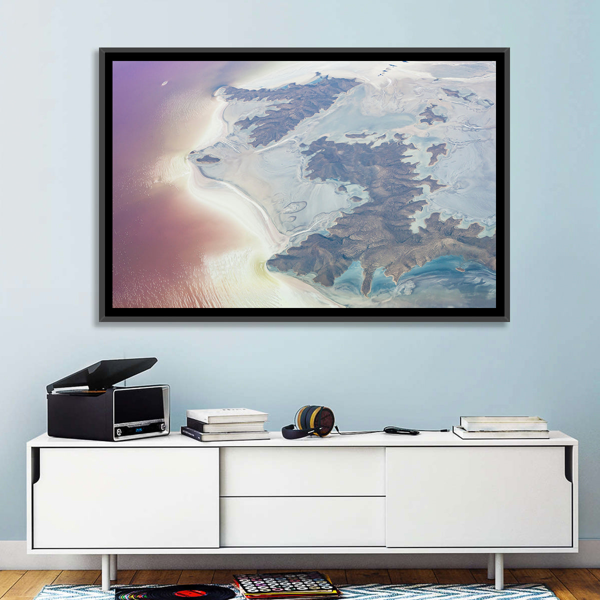 Urmia Lake Aerial View Wall Art