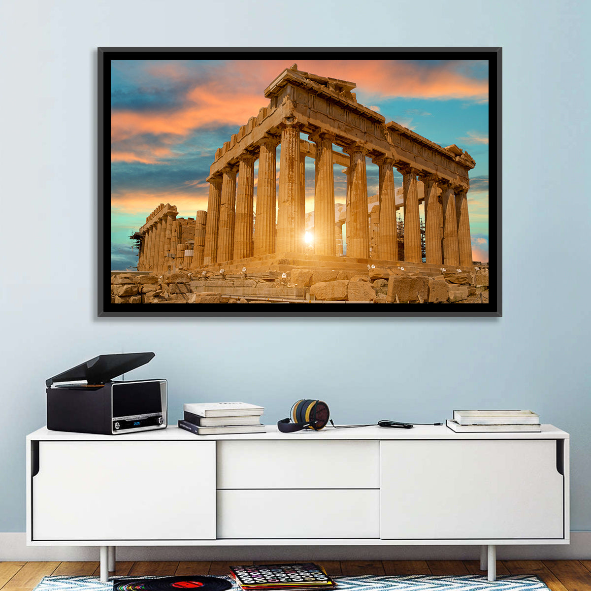 Parthenon at Sunset Wall Art