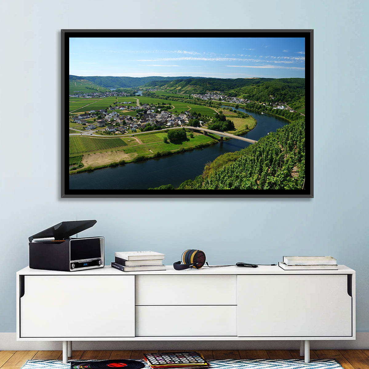 Piesport Moselle River View Wall Art