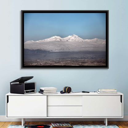 Mount Aragats Winter Landscape Wall Art