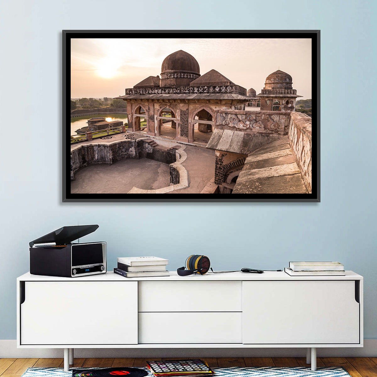 Jahaz Mahal, Mandu India Wall Art in a room, landscape