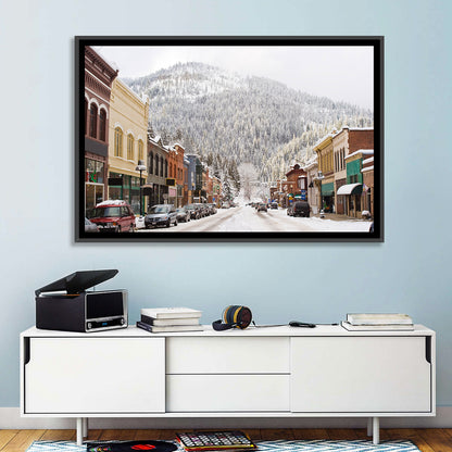 Snow Covered Mountain Main Street Wall Art