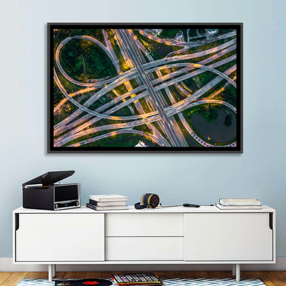 Expressway Junction at Dusk Wall Art