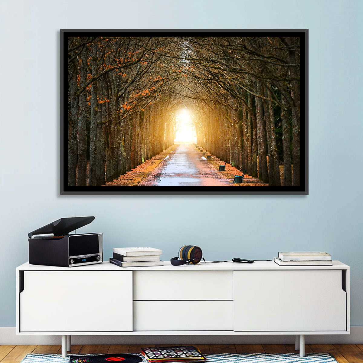 Autumn Oak Tunnel Wall Art