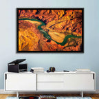 Aerial Colorado River Canyon Wall Art