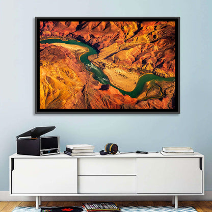 Aerial Colorado River Canyon Wall Art