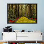 Yellow Brick Path Through Redwoods Wall Art