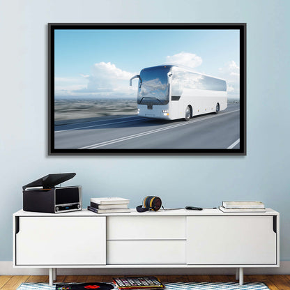 Desert Highway Tour Bus Wall Art