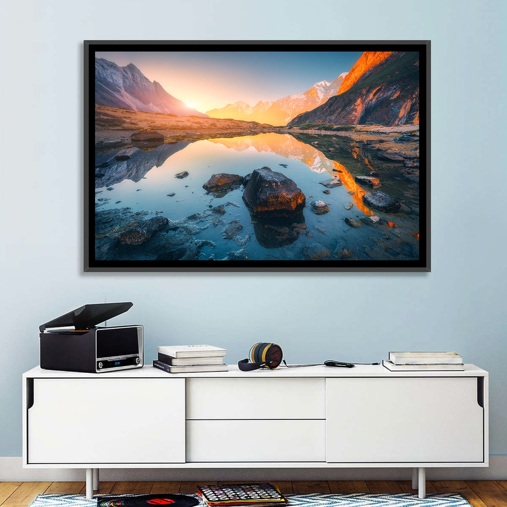 Himalayan Lake Reflections Wall Art
