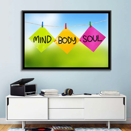 Mind Body Soul Paper Trio Wall Art