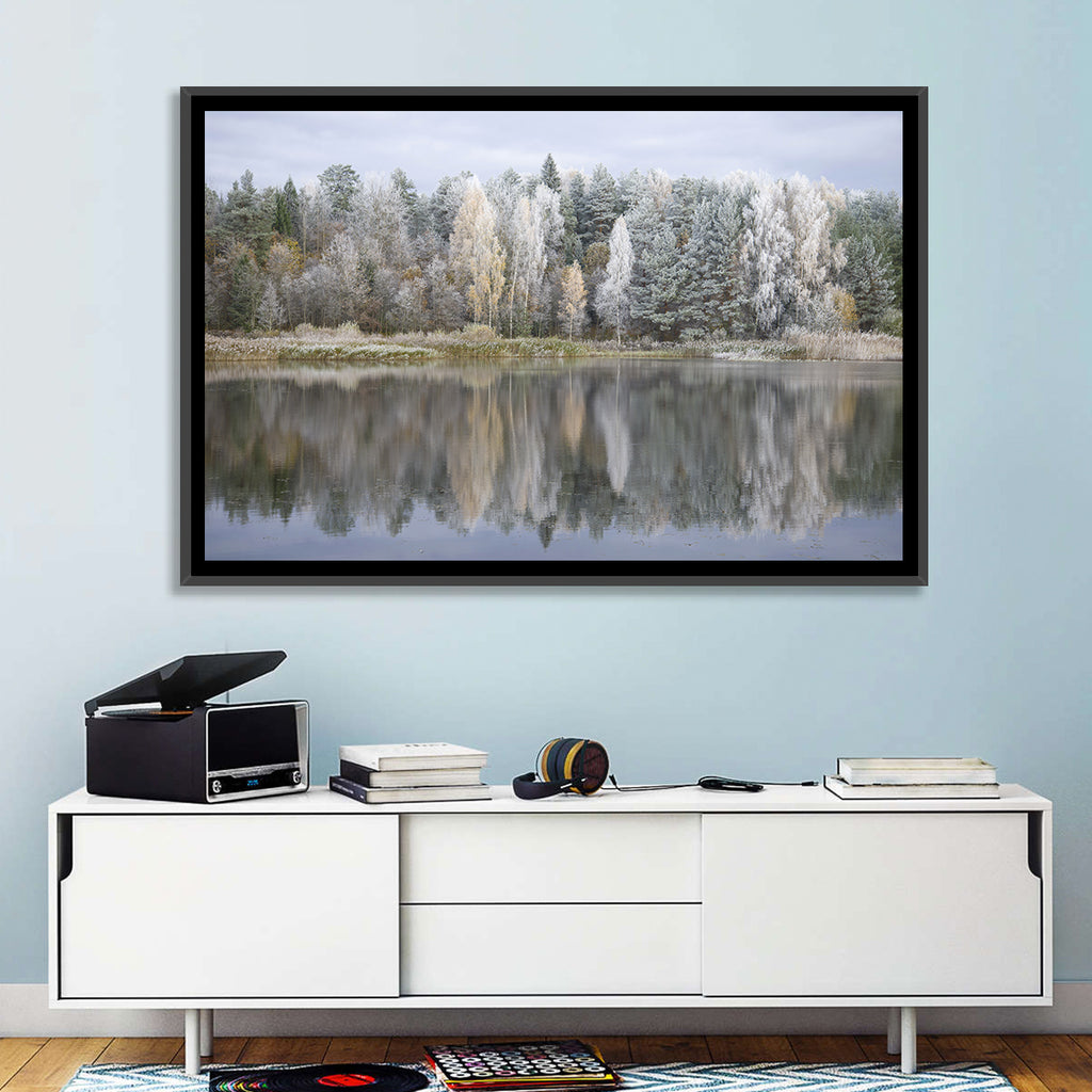 Pskov Region Forest Lake Wall Art