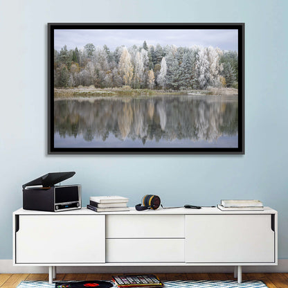 Pskov Region Forest Lake Wall Art