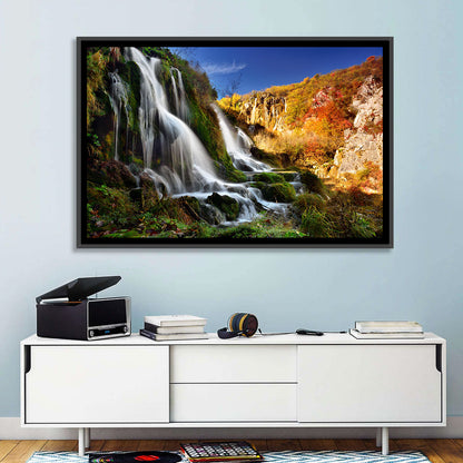 Plitvice Lakes Waterfall Wall Art