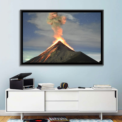 Fuego Night Eruption Wall Art