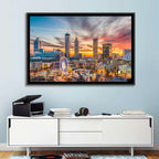 Atlanta Skyline with Skyview Wheel Wall Art