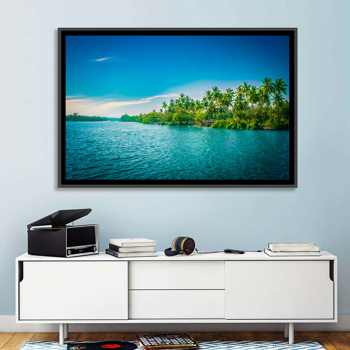 Tropical River in India Wall Art