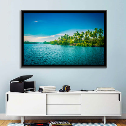 Tropical River in India Wall Art