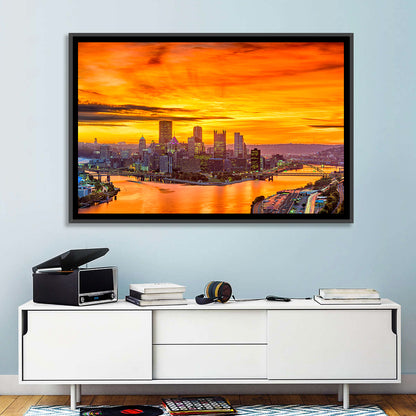 Pittsburgh Skyline at the Point Wall Art