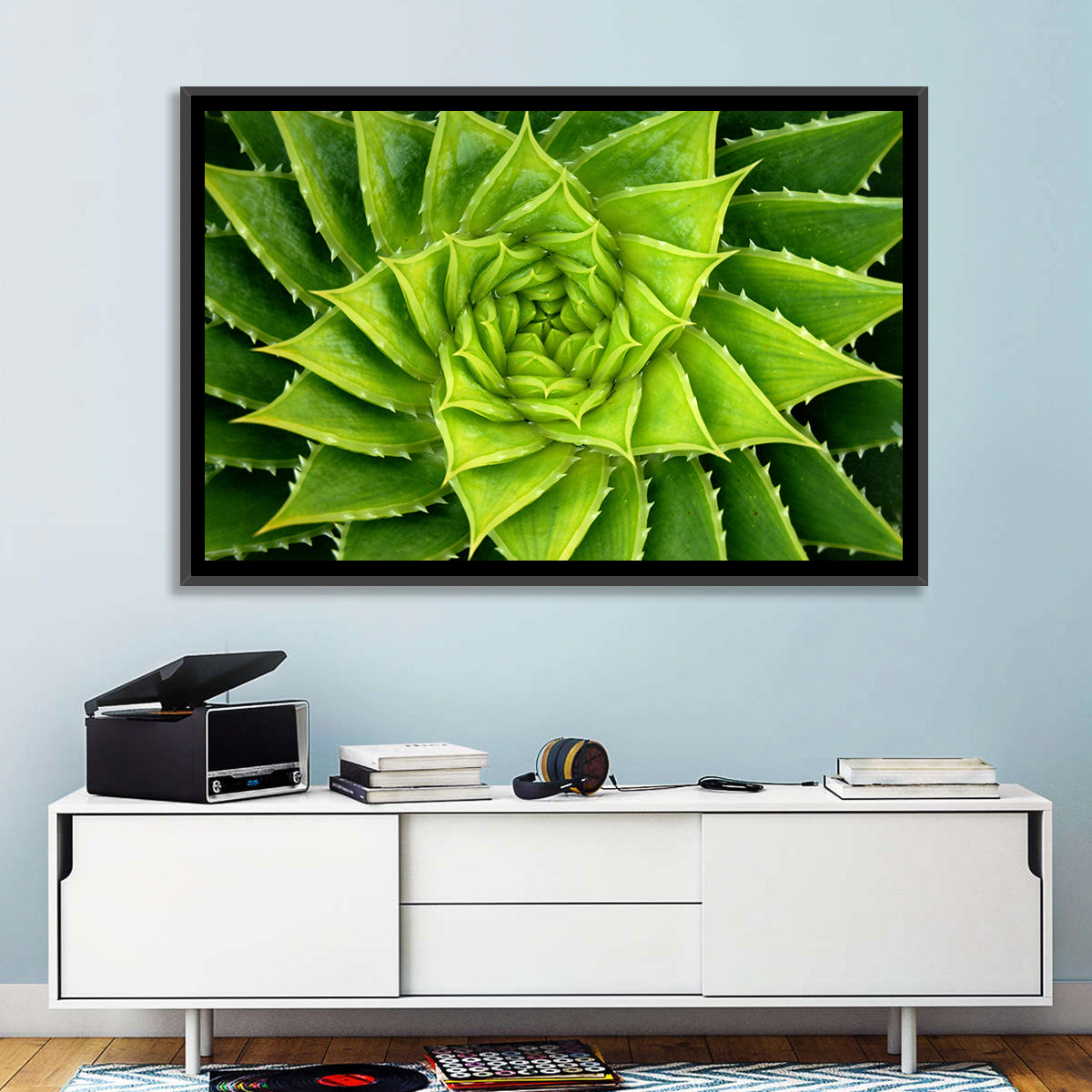 Spiral Aloe Succulent Wall Art