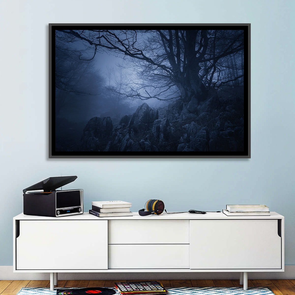 Gnarled Tree at Twilight Wall Art