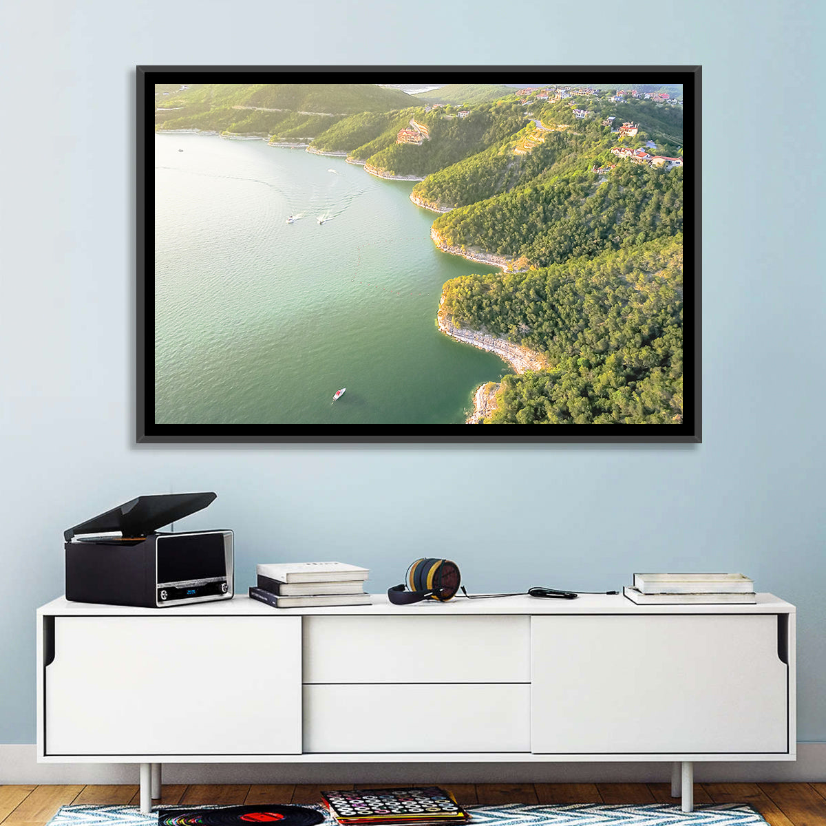 Lake Travis Aerial View Wall Art