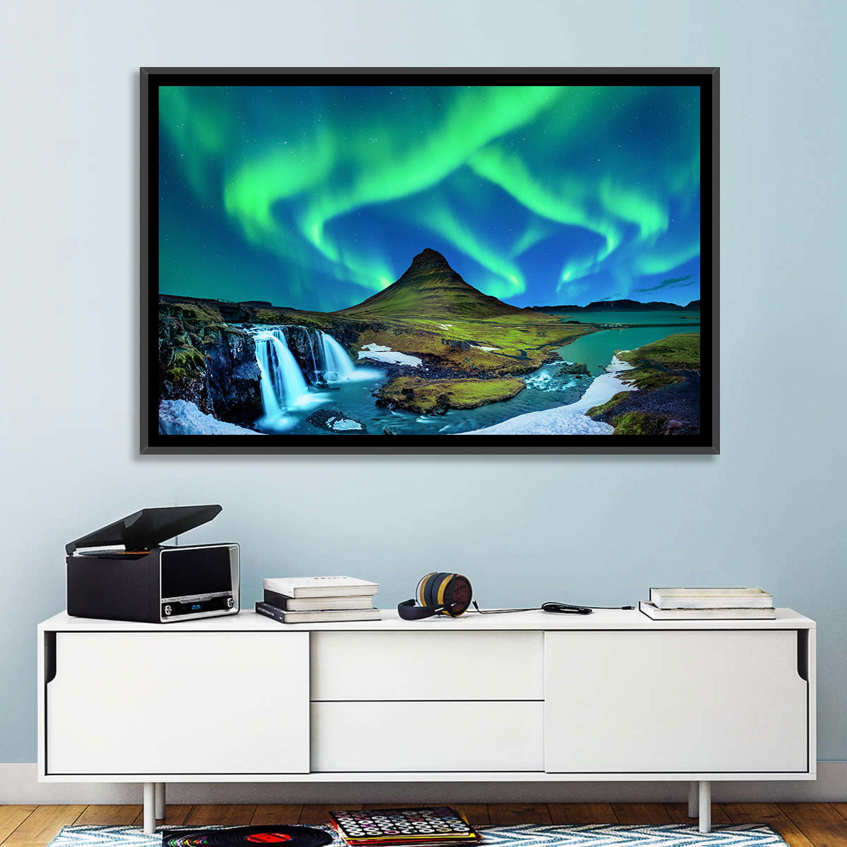 Kirkjufell Northern Lights Wall Art