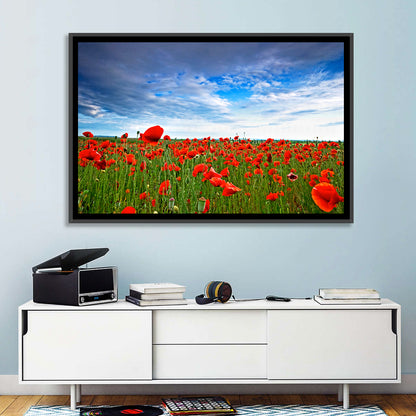 Red Poppy Field Wall Art