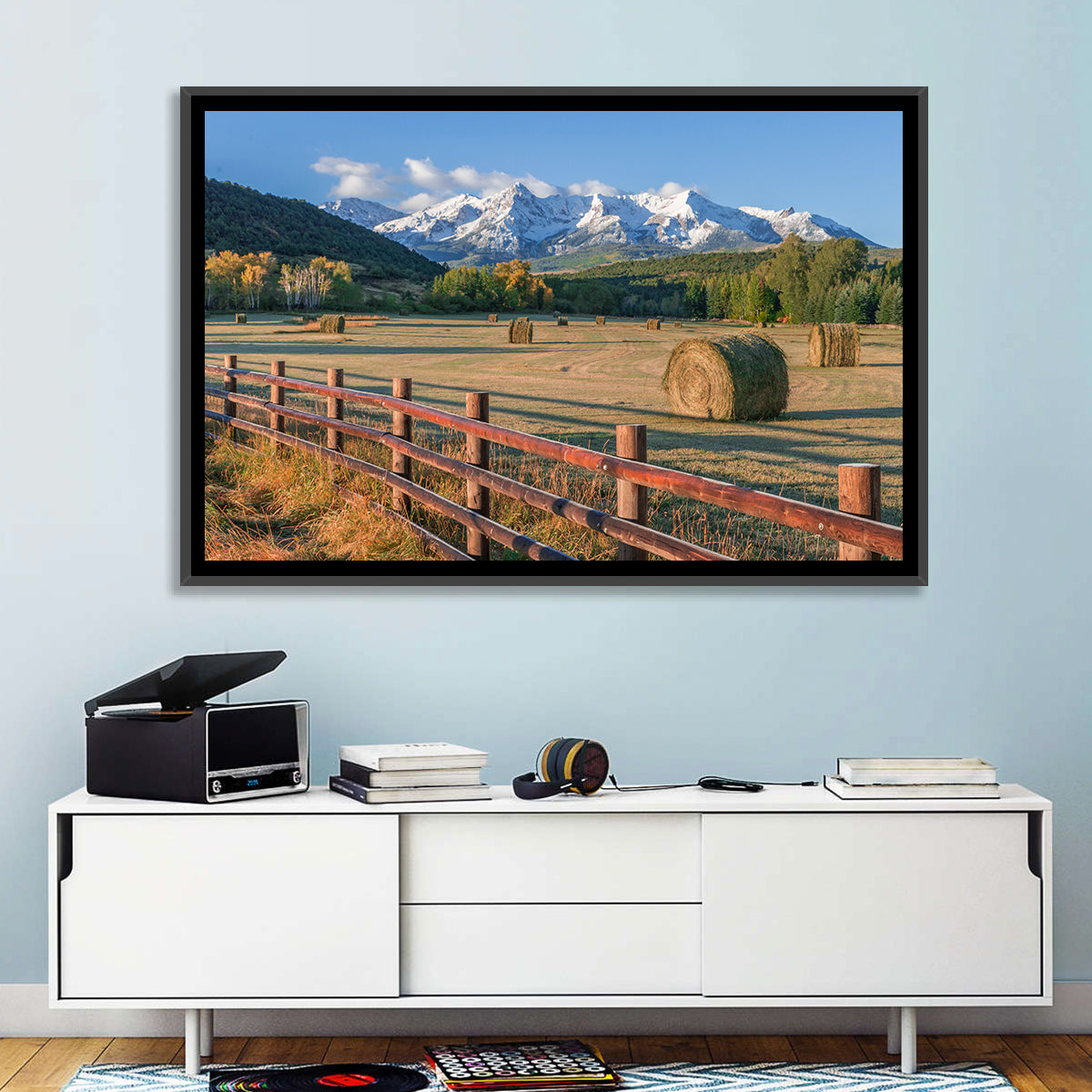 Colorado Hay Bales Wall Art