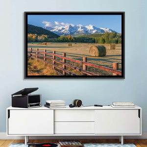 Hay Bales Colorado Fields Wall Art