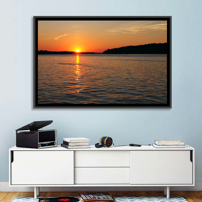 Mississippi River Sunset Wall Art