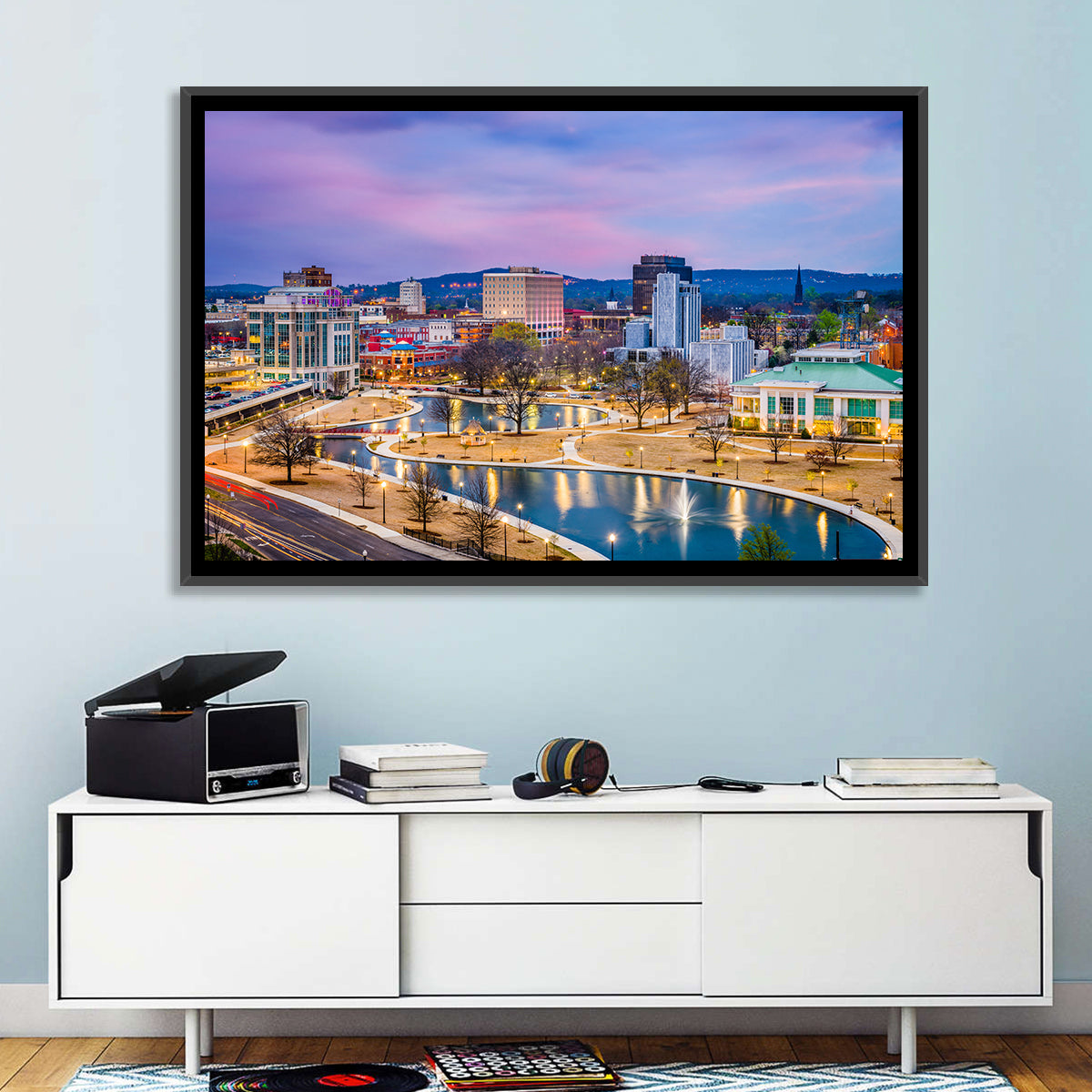 Huntsville Twilight at Big Spring Park Wall Art