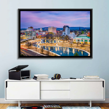 Huntsville Twilight at Big Spring Park Wall Art