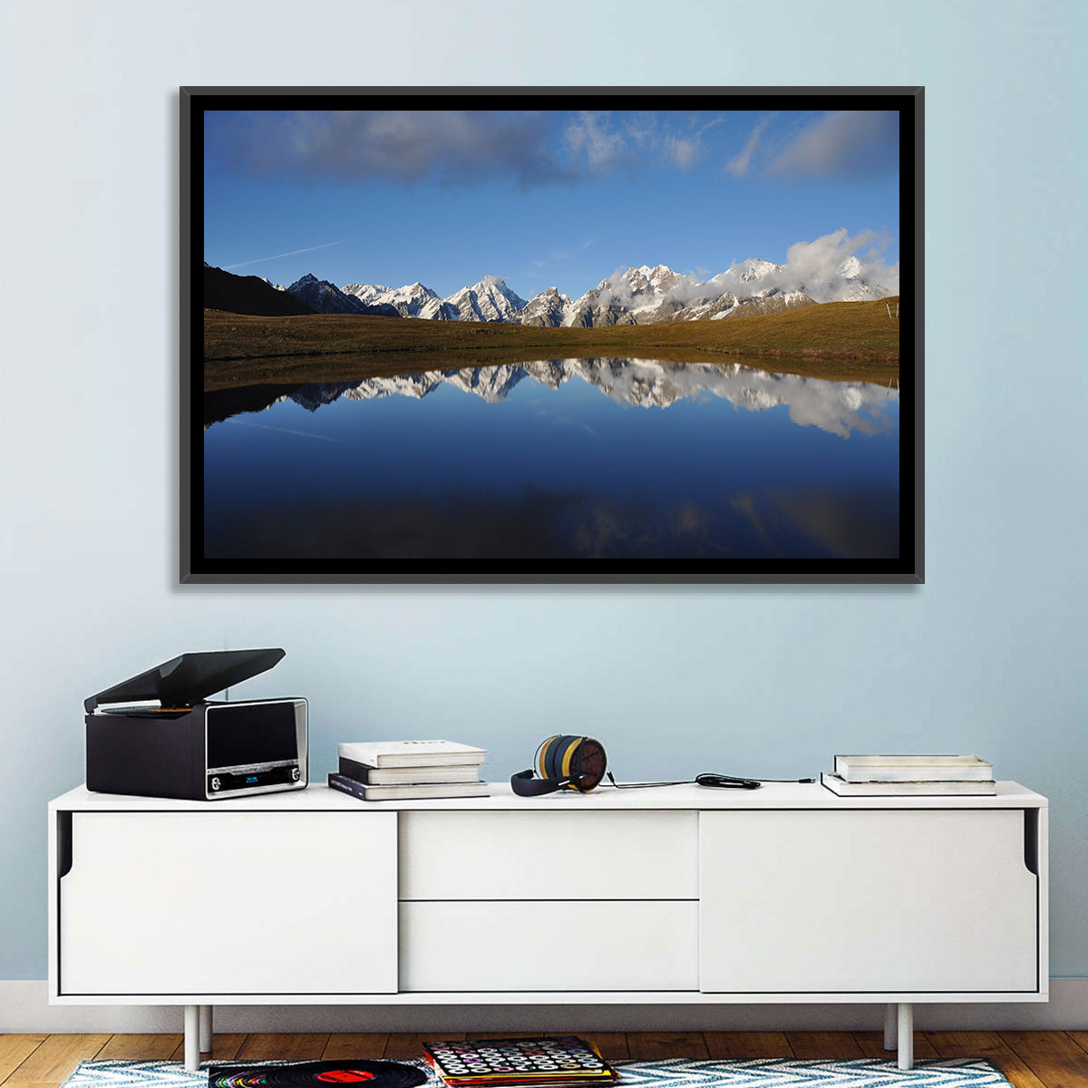 Svaneti Lake Reflection Wall Art