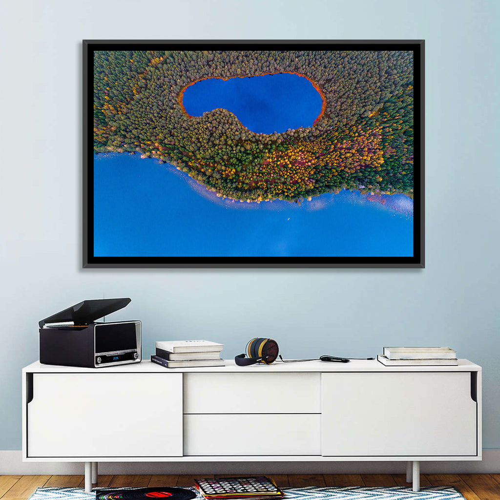 Autumn Forest Lake Wall Art