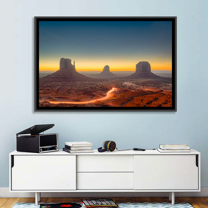 Monument Valley Golden Horizon Wall Art
